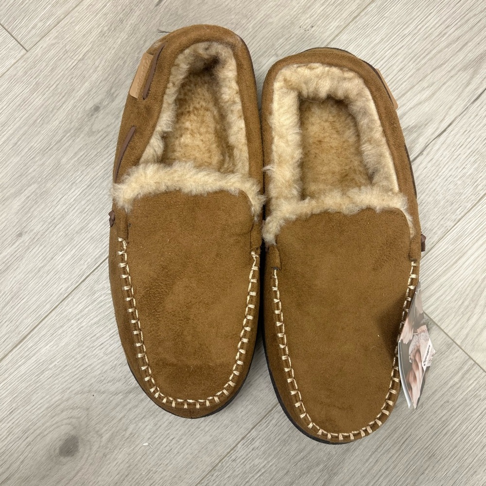 ZigZagger Men’s Moccasins Tan‎ Slippers